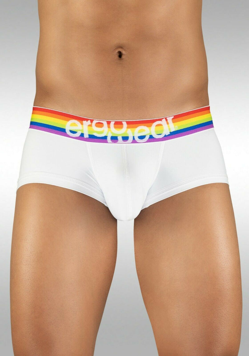 ErgoWear Boxer MAX XV 3D Pouch Hyper-Soft Rainbow Gay Pride Boxer White 1116 1 - SexyMenUnderwear.com