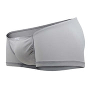 ErgoWear Boxer Mini Feel GR8 Seamed Pouch Stretchy Silver Trunks 1255 - SexyMenUnderwear.com