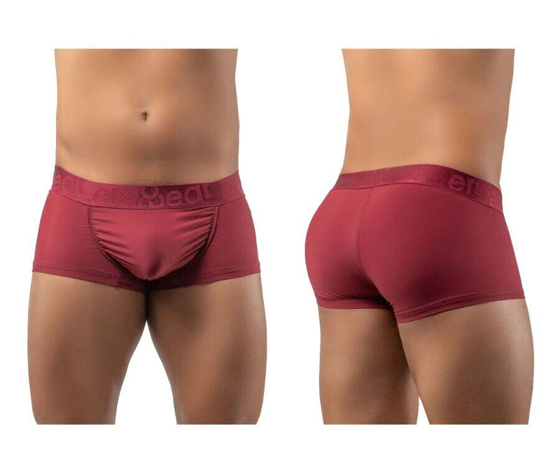 ErgoWear Boxer Trunks FEEL XV Body-Defining Full-Coverage Trunk Burgundy 1197 30 - SexyMenUnderwear.com