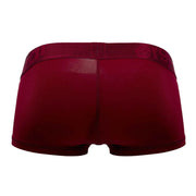 ErgoWear Boxer Trunks FEEL XV Body-Defining Full-Coverage Trunk Burgundy 1197 30 - SexyMenUnderwear.com