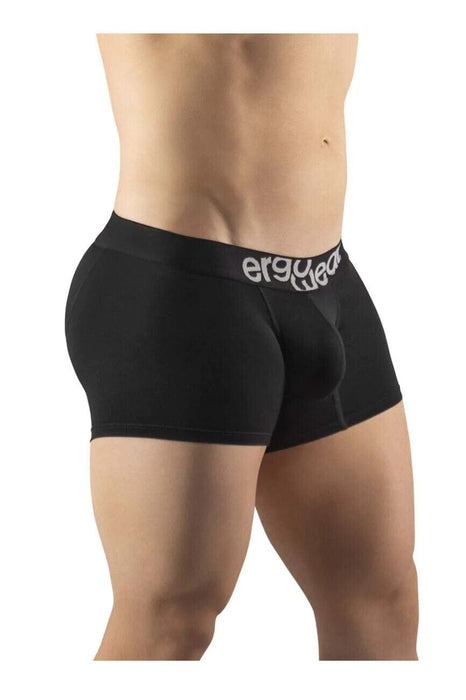 ErgoWear Boxer Trunks HIP Body-Defining Seamed Pouch Long Boxer Black 1184 - SexyMenUnderwear.com