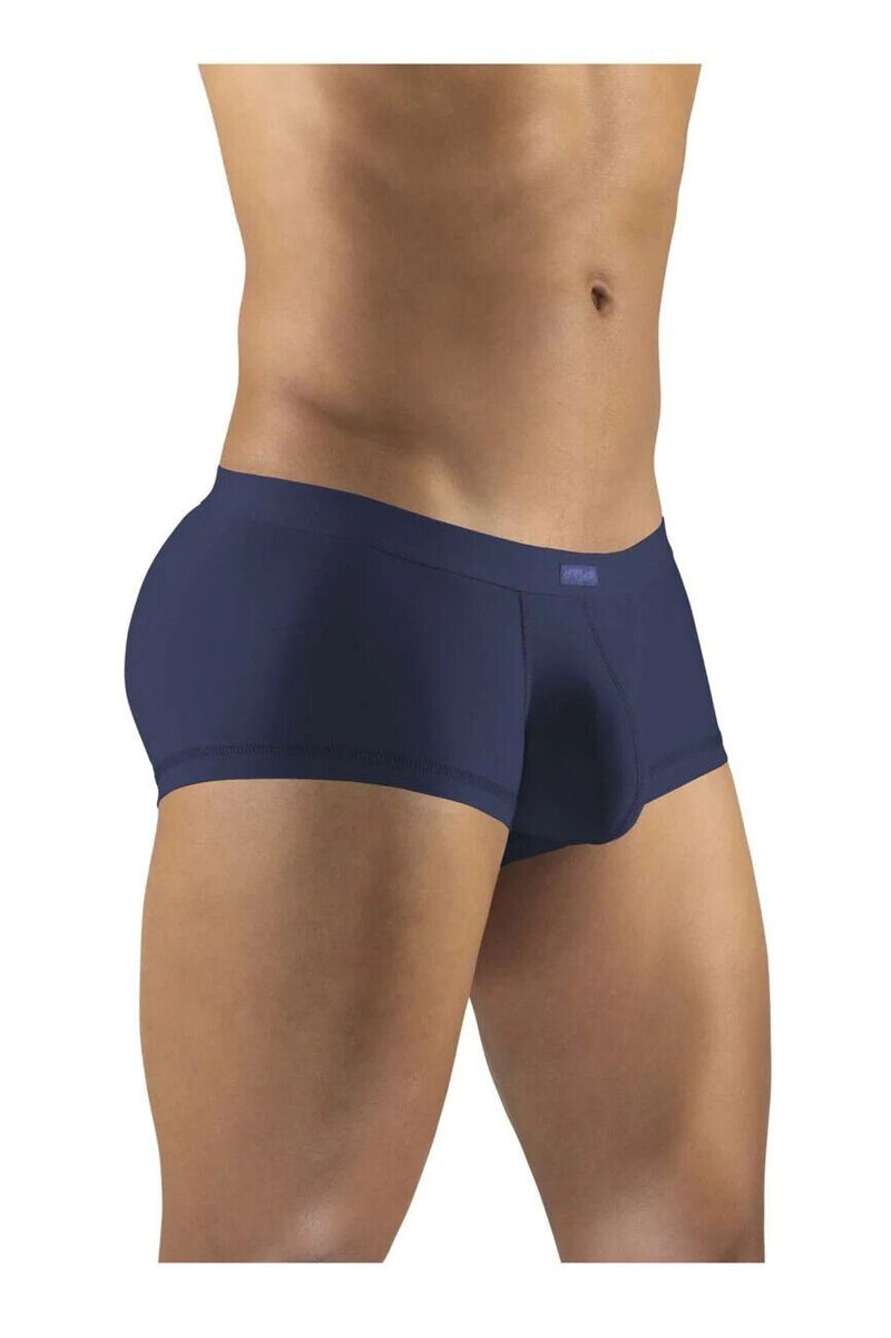 ERGOWEAR Boxer Trunks SLK Body-Defining Seamed Pouch Boxer Navy Blue 1149 45 - SexyMenUnderwear.com
