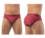 ErgoWear Brief FEEL XV Briefs Quick Dry Resilient Fabric Burgundy 1196 52 - SexyMenUnderwear.com