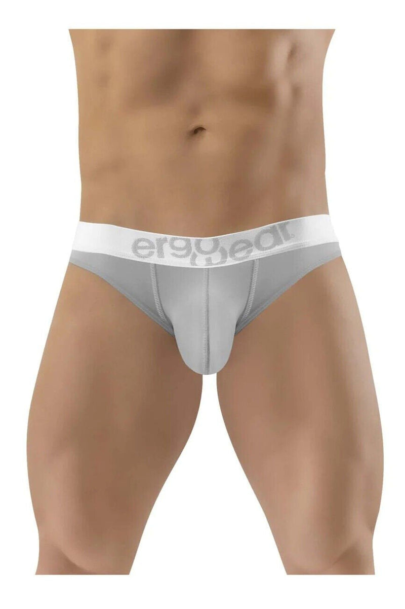 ErgoWear Hip Bikini Briefs Super Sleek Low-Rise Brief Soft Mid Gray 1366 - SexyMenUnderwear.com