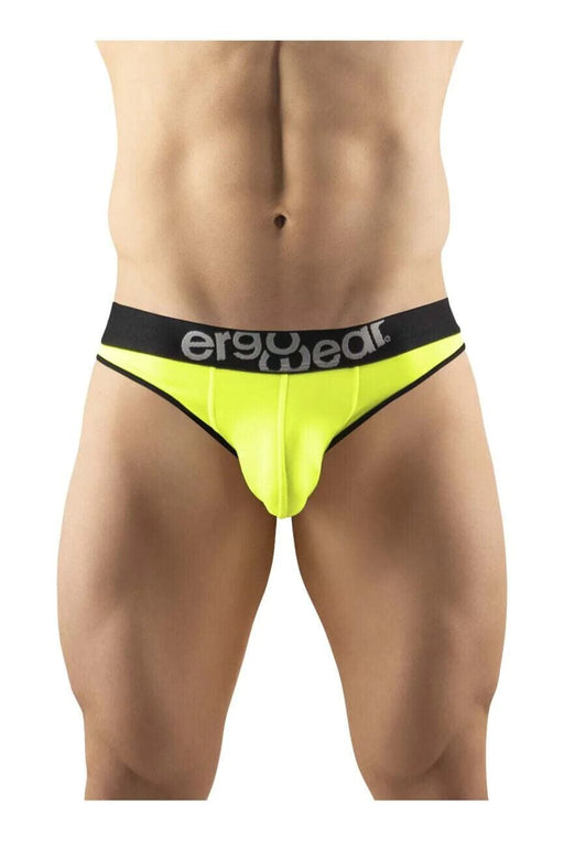 ErgoWear Hip Bikini Style Brief Super Sleek Microfiber Quick Dry Lemon 1186 13 - SexyMenUnderwear.com