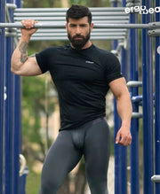 ErgoWear Leggings Max XX Contoured Pouch Sports Long Johns Dark Gray 1347 - SexyMenUnderwear.com