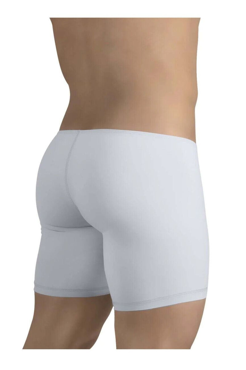 ErgoWear Long Boxer Briefs Feel GR8 Midcut Body-Defining Fit Silver 1256 - SexyMenUnderwear.com