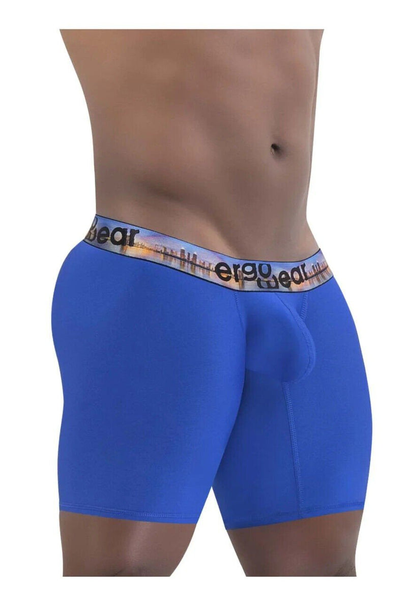 ErgoWear Long Boxer Briefs MAX SE Mid-Cut Seamed Pouch City Blue 1464 4 - SexyMenUnderwear.com