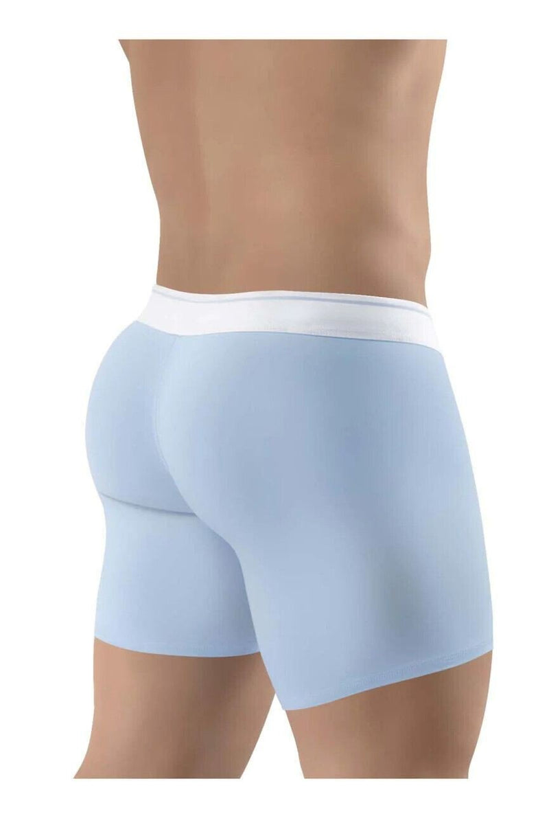 ErgoWear Long Boxer Briefs MAX SE Midcut Boxer Light Blue 1310 - SexyMenUnderwear.com