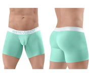 ErgoWear Long Boxer Briefs MAX SE Midcut Boxer Mint Green 1314 - SexyMenUnderwear.com