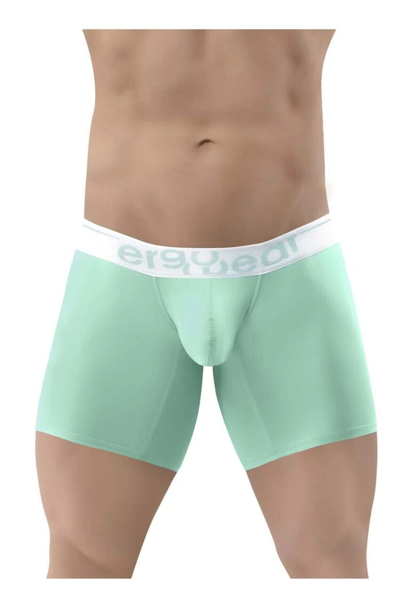 ErgoWear Long Boxer Briefs MAX SE Midcut Boxer Mint Green 1314 - SexyMenUnderwear.com