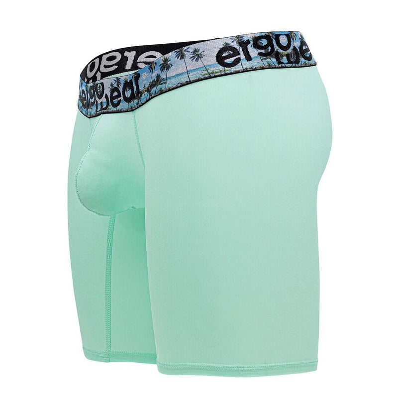 ErgoWear Long Boxer Briefs MAX SE Midcut Seamed Pouch Aqua Palms 1469 4 - SexyMenUnderwear.com