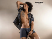 ErgoWear Long Boxer Briefs SLK Body-Defining MidCut Boxer Dark Gray 1138 20 - SexyMenUnderwear.com