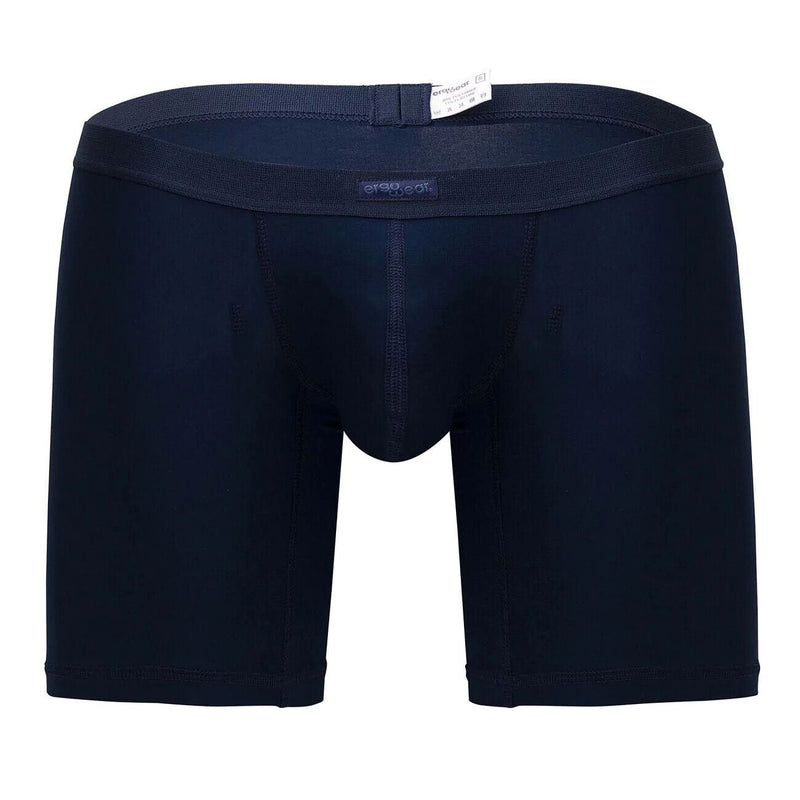 ErgoWear Long Boxer Briefs SLK Body-Defining MidCut Boxer Navy Blue 1150 21 - SexyMenUnderwear.com