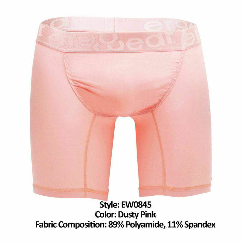 ErgoWear Long Boxer FEEL XV Extra Room Pouch Trunk Gatsby Pink 0845 23 - SexyMenUnderwear.com