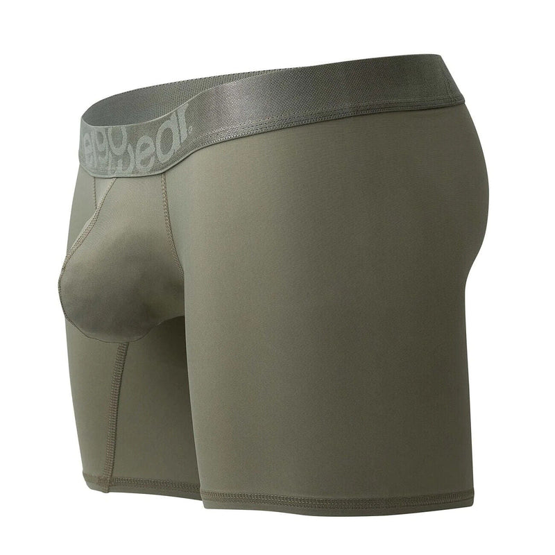 ErgoWear Long Boxer MAX XX Super Stretch Mid-Cut in Dusty Green 1333 81 - SexyMenUnderwear.com