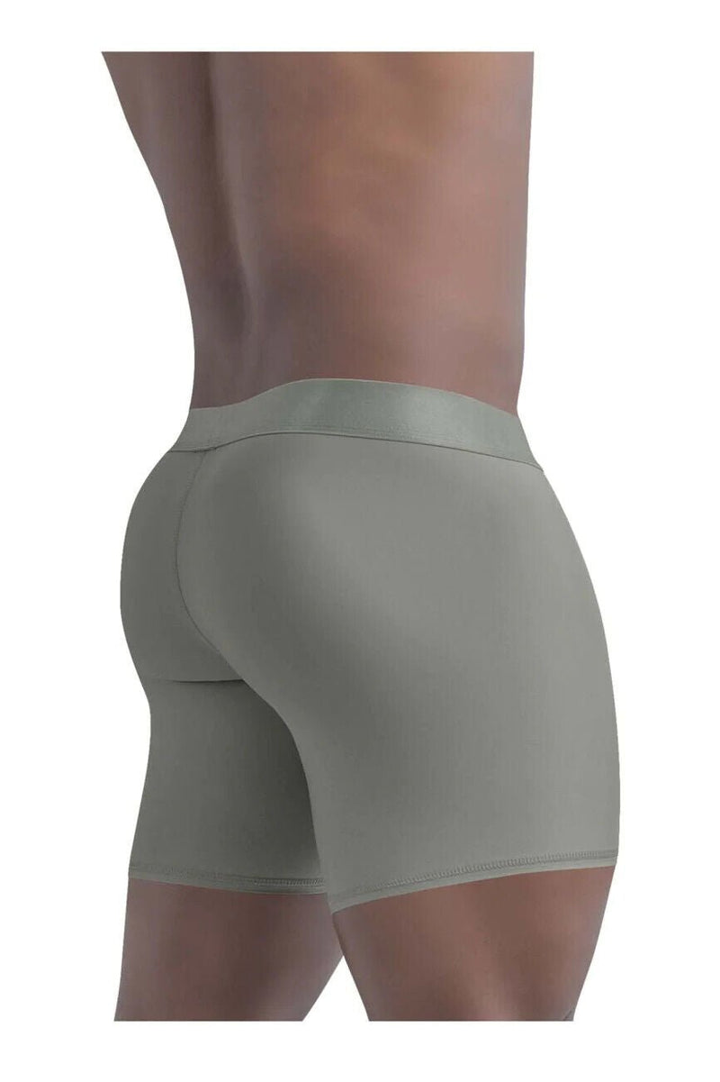 ErgoWear Long Boxer MAX XX Super Stretch Mid-Cut in Dusty Green 1333 81 - SexyMenUnderwear.com
