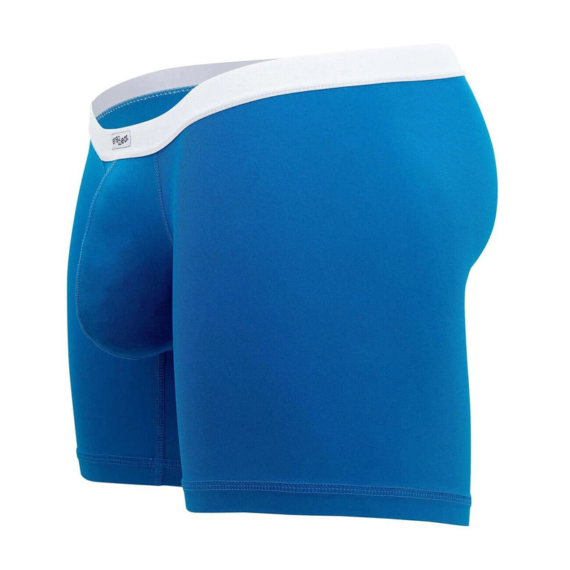 ErgoWear Long Boxer SLK Body-Defining MidCut Seamed Pouch Calypso Blue 1374 15 - SexyMenUnderwear.com