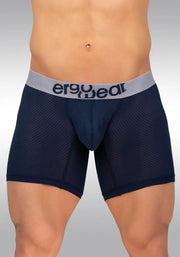 ErgoWear MidCut Boxer Briefs MAX Mesh Pouch Stretchy Long Boxer Dark Blue 1210 - SexyMenUnderwear.com