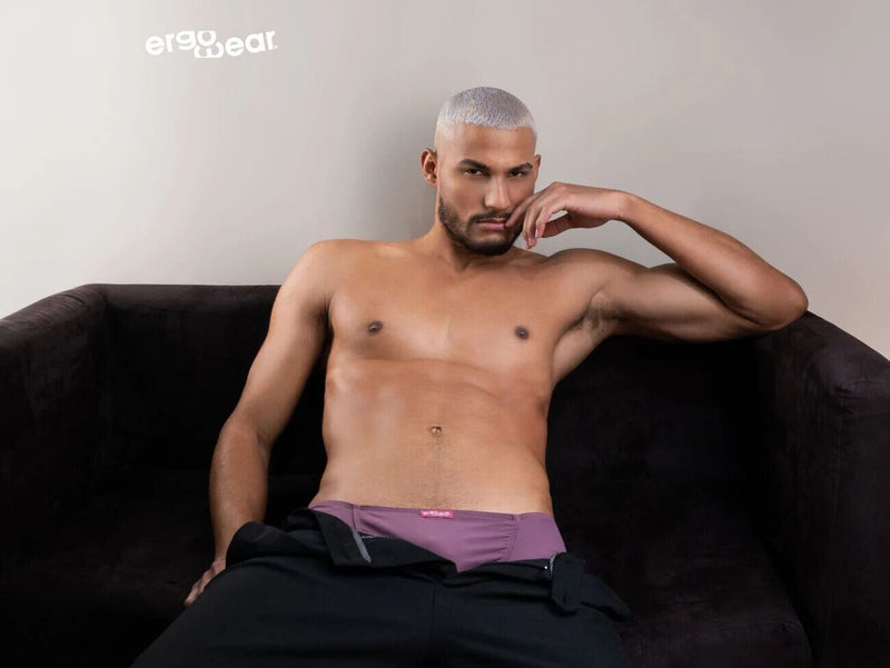 ErgoWear Midcut Boxer FEEL GR8 Quick-Dry Soft Long Boxer Dusty Pink 1095 39 - SexyMenUnderwear.com