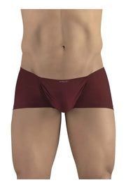 ErgoWear Mini Boxer Feel GR8 Seamed Pouch Trunks Burgundy 1251 58 - SexyMenUnderwear.com