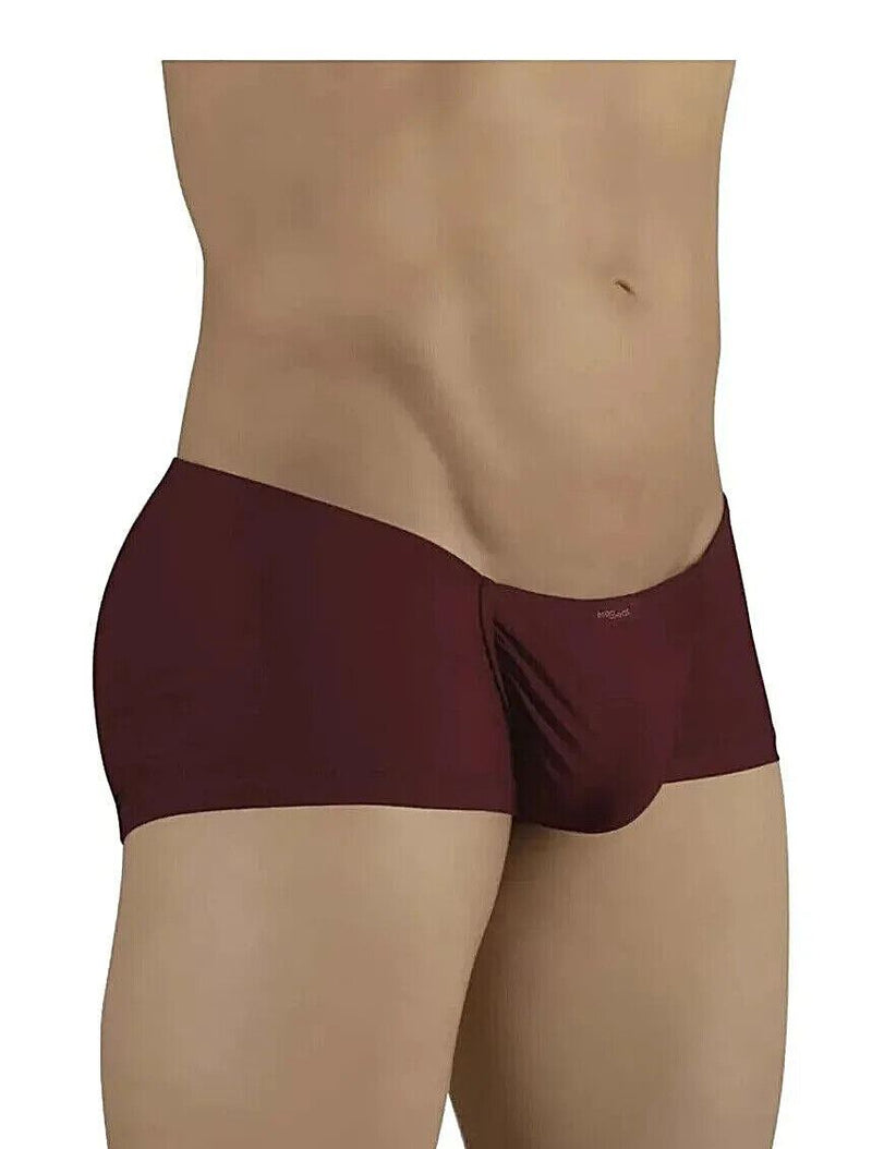 ErgoWear Mini Boxer Feel GR8 Seamed Pouch Trunks Burgundy 1251 58 - SexyMenUnderwear.com