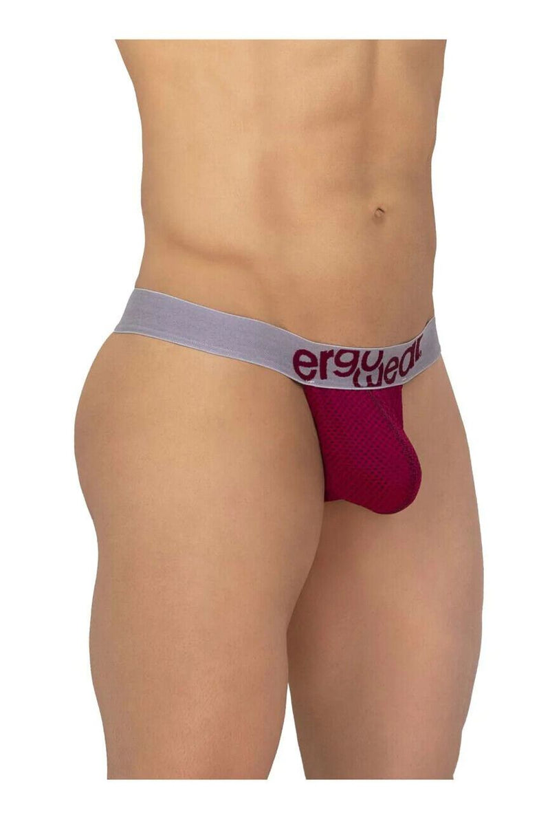 ErgoWear Pouch Thongs MAX Mesh Stretchy Breathable Thong Burgundy 1215 13 - SexyMenUnderwear.com