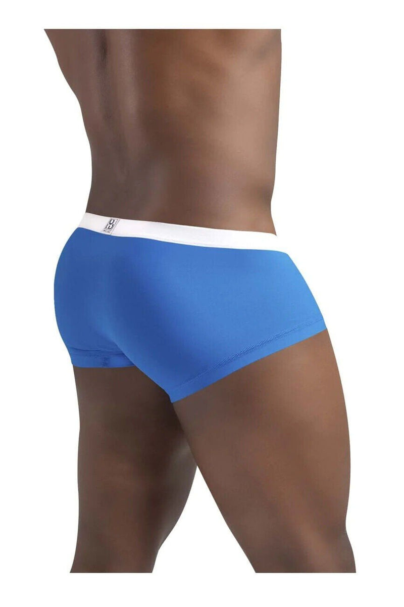 ErgoWear Quick-Dry Boxer Trunks SLK Contour Pouch Calypso Blue 1373 24 - SexyMenUnderwear.com