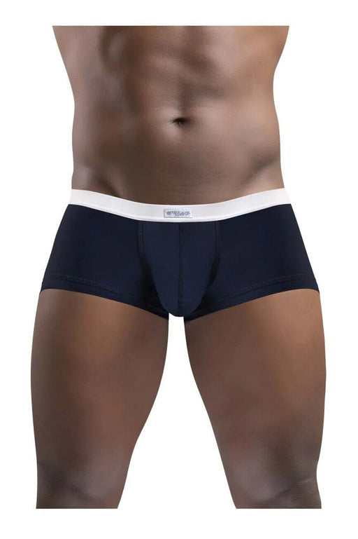 ErgoWear Quick-Dry Mini Boxer Trunks SLK Contour Pouch Dark Blue 1381 24 - SexyMenUnderwear.com