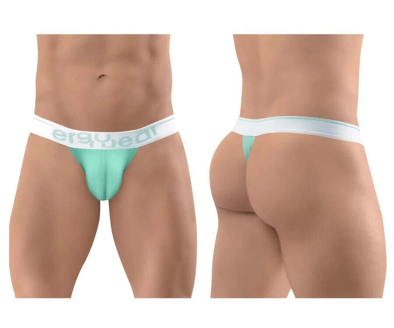 ErgoWear Soft Thong MAX SE Sporty Elastic Microfiber Thongs Mint 1311 - SexyMenUnderwear.com