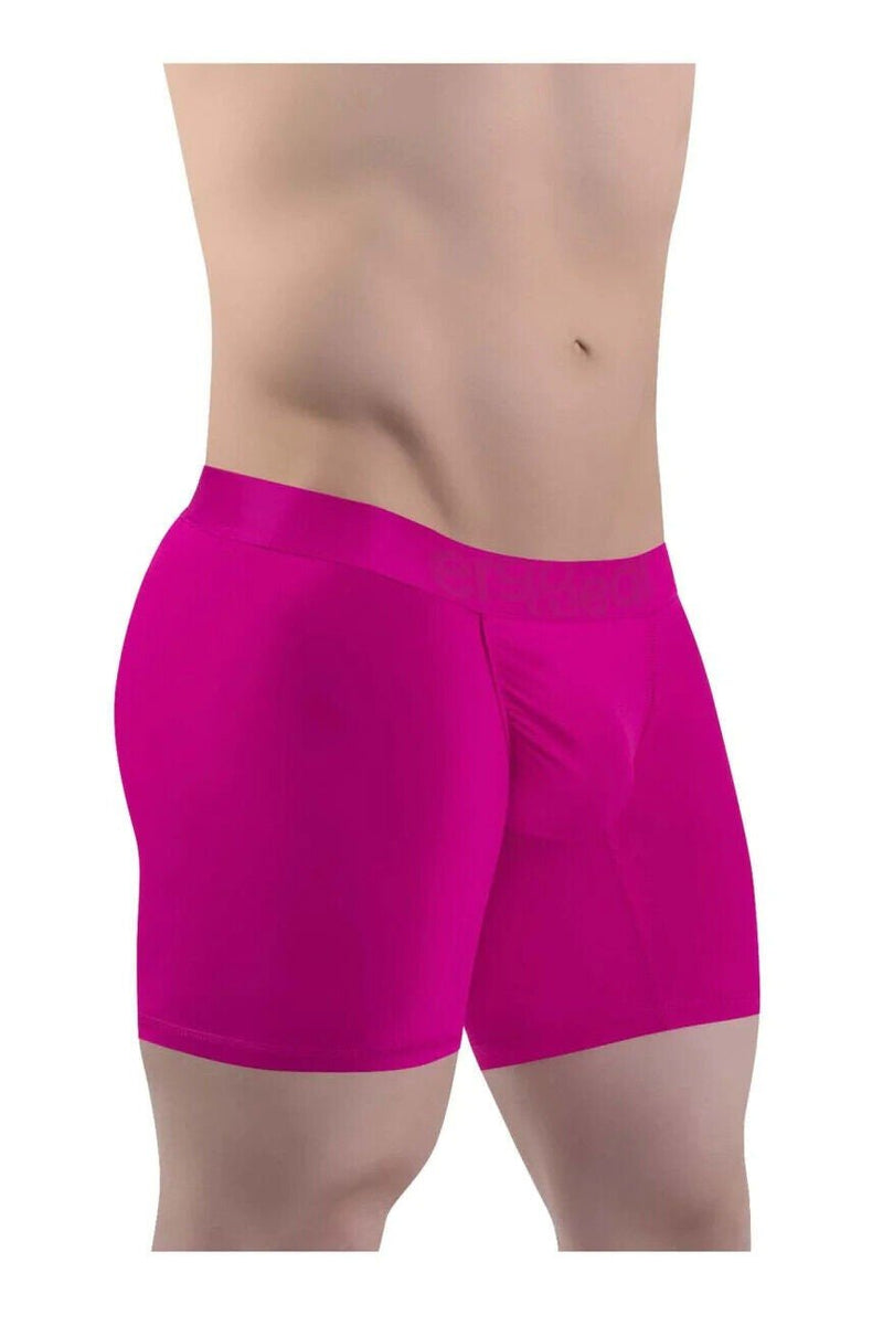ErgoWear Stretchy Long Boxer Feel XX Ultra Low-Rise Midcut Raspberry Pink 1404 - SexyMenUnderwear.com