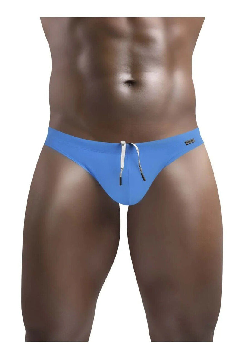 ErgoWear Swim Thongs X4D Pure Luxury Soft Swimwear Ocean Blue 1415 - SexyMenUnderwear.com