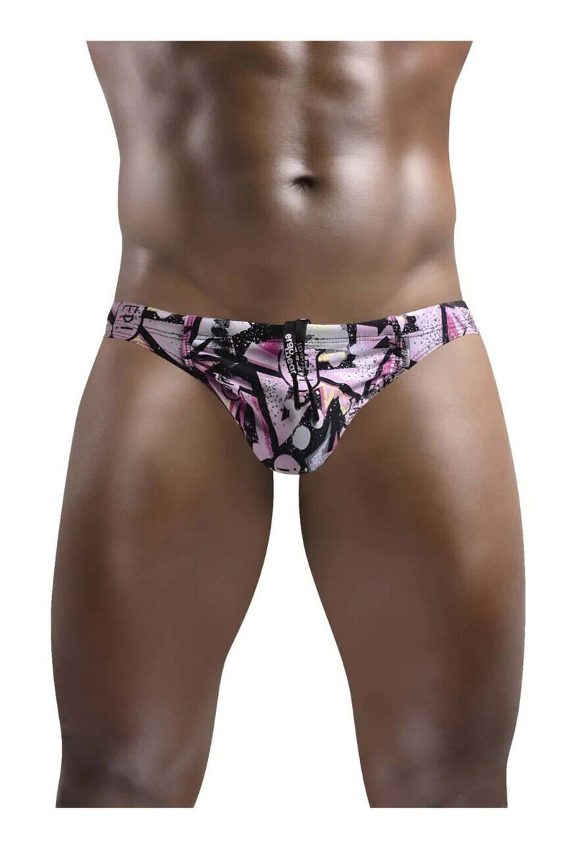 ErgoWear Swimwear FEEL SW Bikini Swim-Briefs in Comics Patern 1417 - SexyMenUnderwear.com