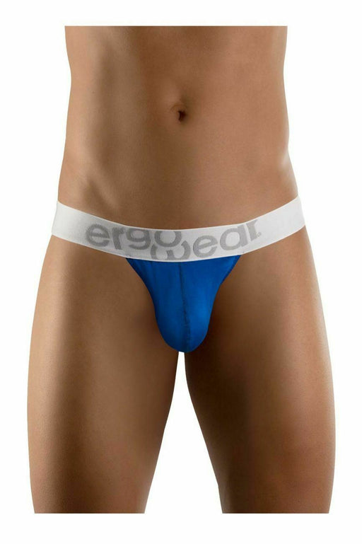 ErgoWear Thong Max Modal Silky Soft Microfiber Fabric Blue 1032 40 - SexyMenUnderwear.com