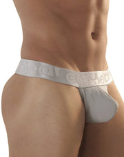 Ergowear Thong MAX XV Max Pouch Tangas Silver Satin Finish 0828 7 - SexyMenUnderwear.com