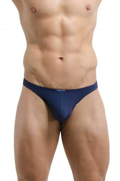 ErgoWear Thong X4D Ergonomic Silky Soft Microfiber Fabric Navy 0898 17 - SexyMenUnderwear.com