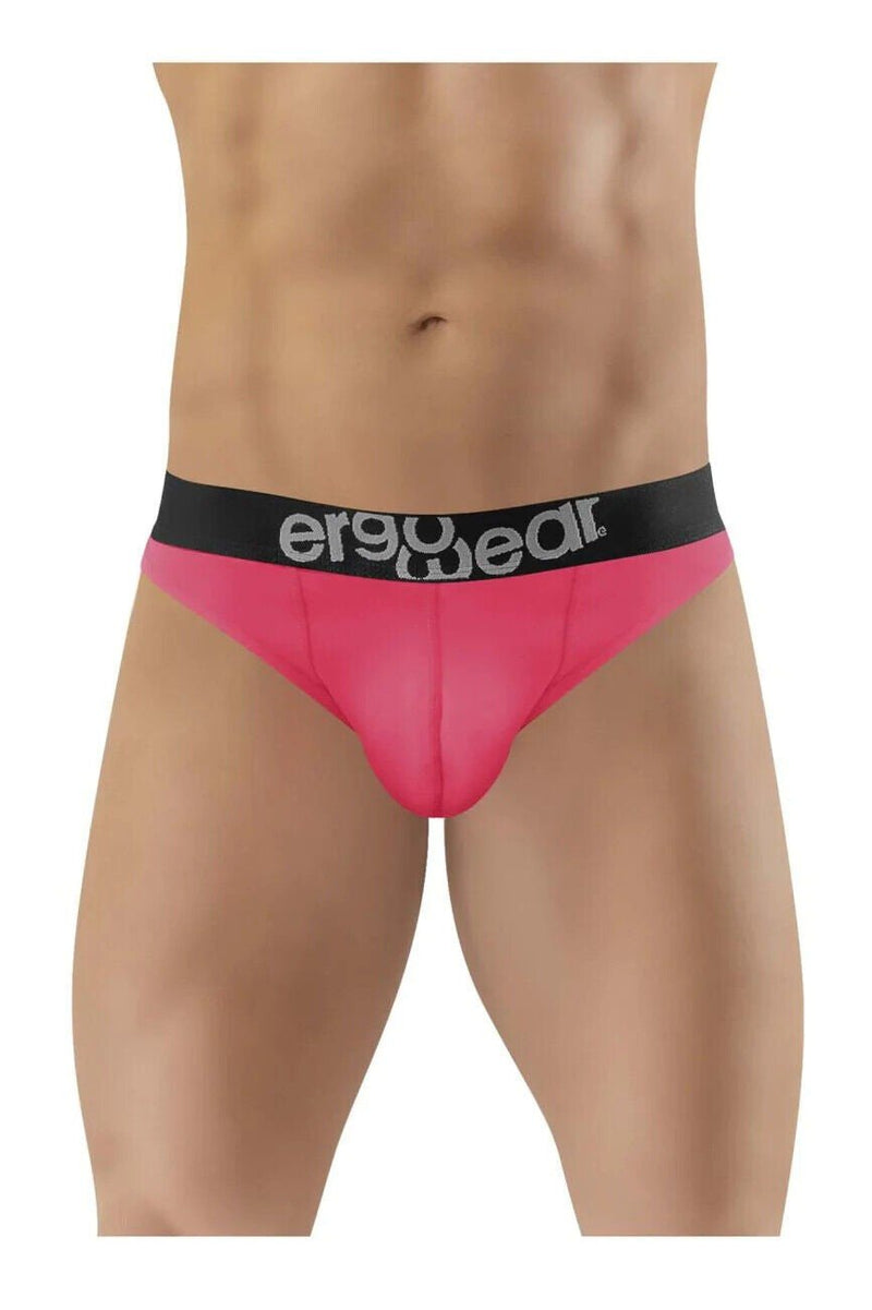 ErgoWear Thongs Hip Silky Soft Microfiber Thong Coral Pink 1362 - SexyMenUnderwear.com