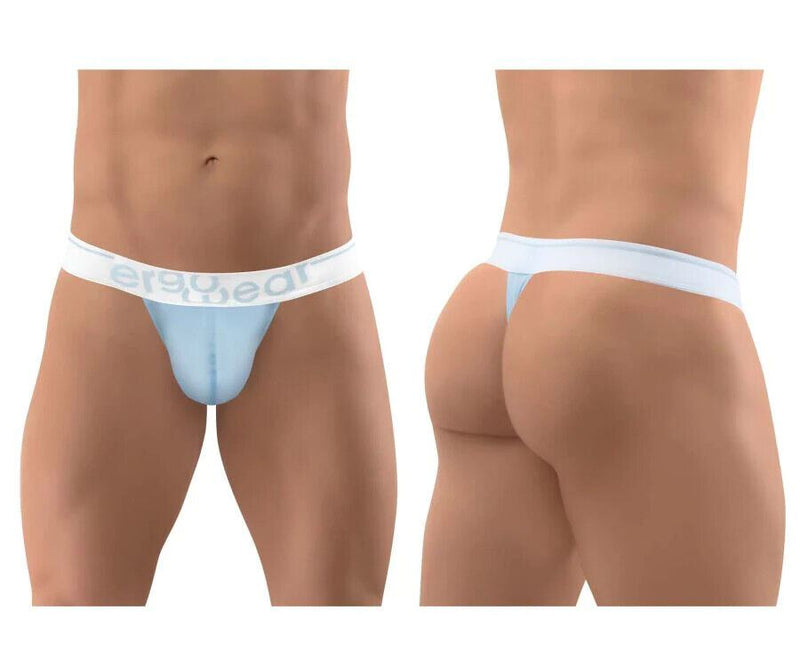 ErgoWear Thongs MAX SE Sporty Elastic Thong Light Blue 1307 - SexyMenUnderwear.com