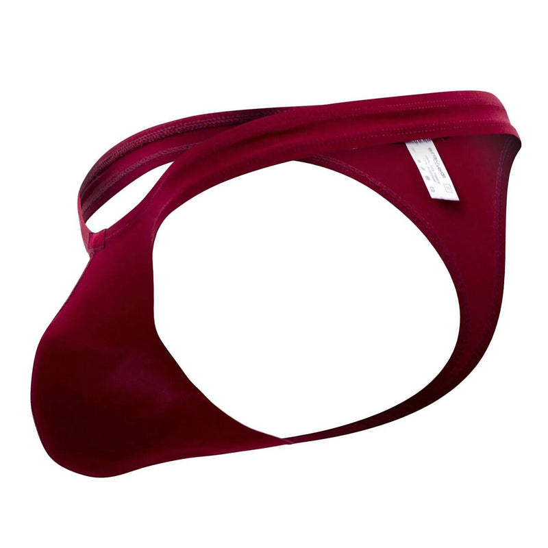 ErgoWear X4D Thongs Sporty & Classy Microfiber Fabric Burgundy Red 1157 - SexyMenUnderwear.com