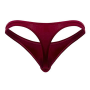 ErgoWear X4D Thongs Sporty & Classy Microfiber Fabric Burgundy Red 1157 - SexyMenUnderwear.com