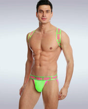 GARCON MODEL Shoulder Harness Lincoln Bright & Sexy harness One Size 10 - SexyMenUnderwear.com