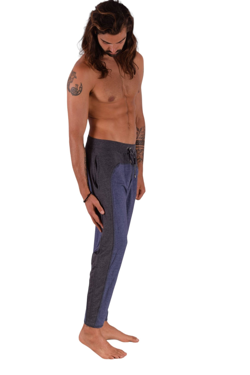 GIGO Sport Leggings Gym Wear Extra Soft Training Sweat Pants Athlectic Blue 3 - SexyMenUnderwear.com