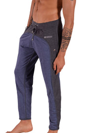GIGO Sport Leggings Gym Wear Extra Soft Training Sweat Pants Athlectic Blue 3 - SexyMenUnderwear.com