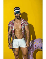 GIGO Swimsuits Basic Blue Swim-Short Pool Maillot Blue S03129 7 - SexyMenUnderwear.com