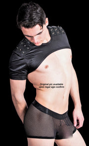 Gregg homme Boxer 3G Catch Me Fish Net Black 2433 14 - SexyMenUnderwear.com