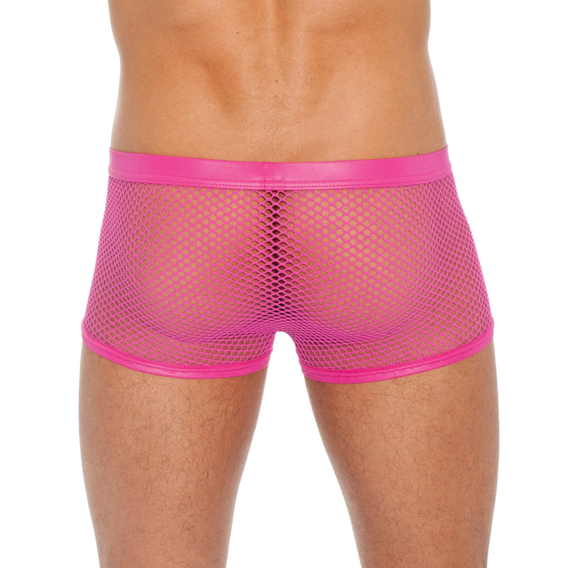 Gregg Homme Boxer Brief Beyond Doubt Mesh Fabric Magenta Pink 110205 102 - SexyMenUnderwear.com