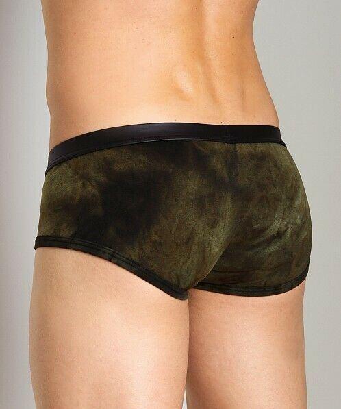 Gregg Homme Boxer Brief Combat Mesh Pouch Army Green 102705 33 - SexyMenUnderwear.com