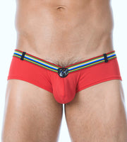 Gregg Homme Boxer Brief Lover-Boy C-Ring Boxer Mini Slip Red 122105 168 - SexyMenUnderwear.com