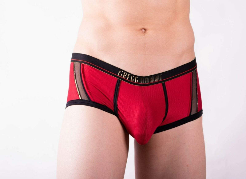Gregg Homme Boxer Brief Traveler Enhancer Pouch Red 132005 67 - SexyMenUnderwear.com