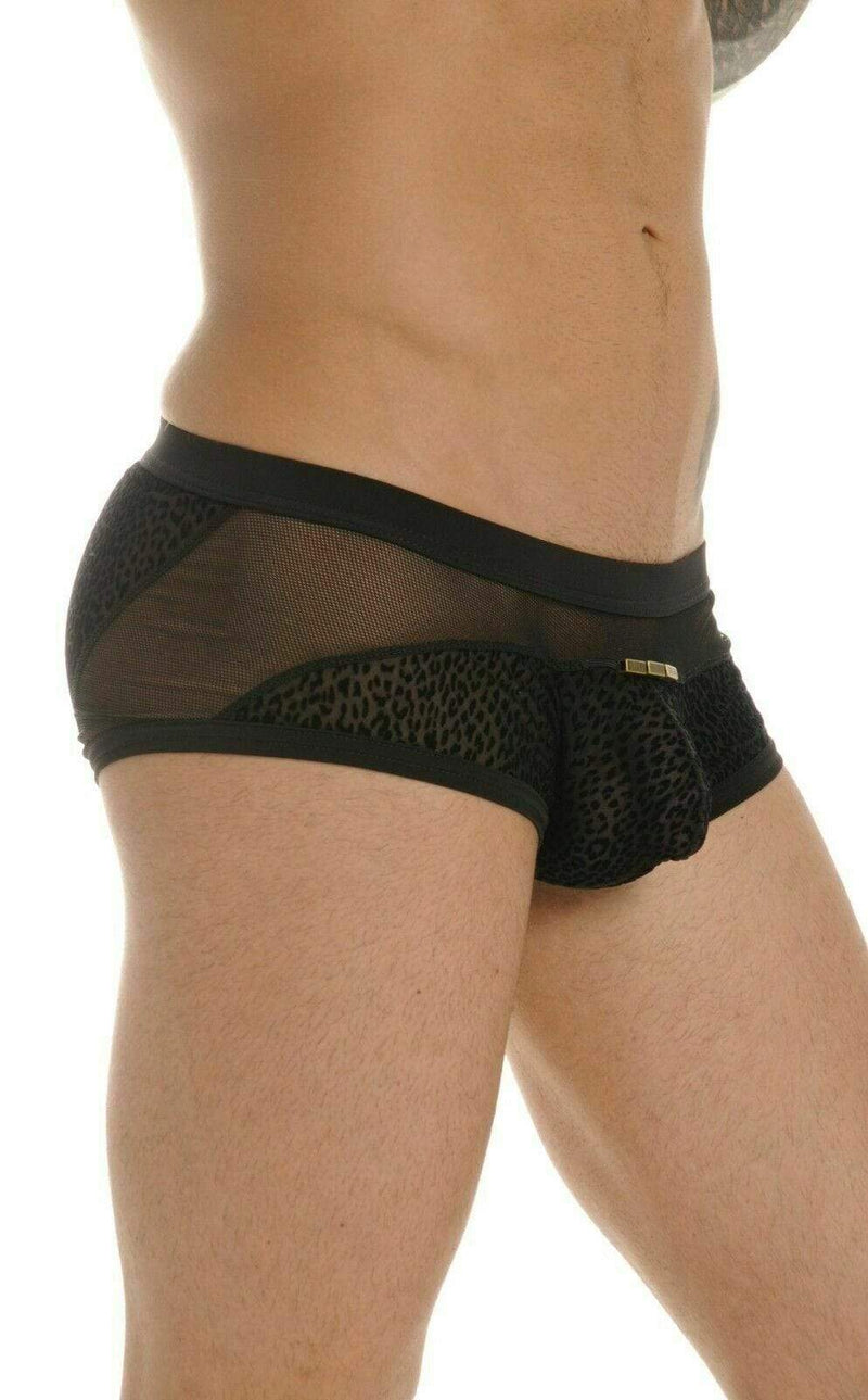 GREGG HOMME Boxer Brief TRYST Leopard Velvet Look Velour Luxury 130105 129 - SexyMenUnderwear.com